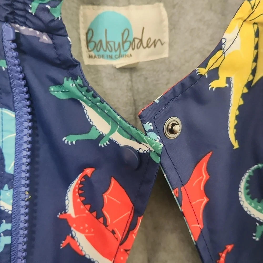 Baby Boden Dinosaur Print Footie With Booties, Baby Bunting, Size 3-6 Months